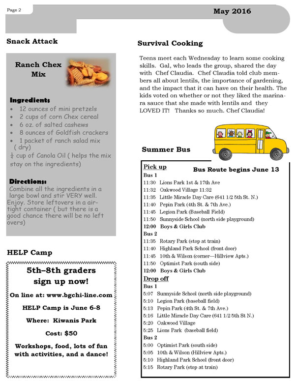 Current Club Newsletter