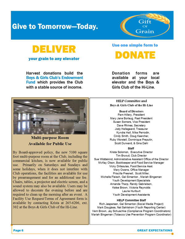 Current Great Expectations Newsletter pg 6