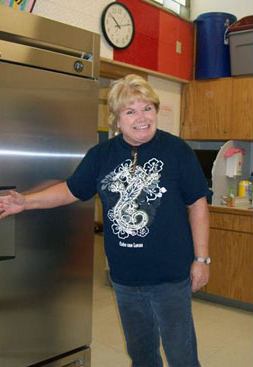 Dinner is being served at the Club