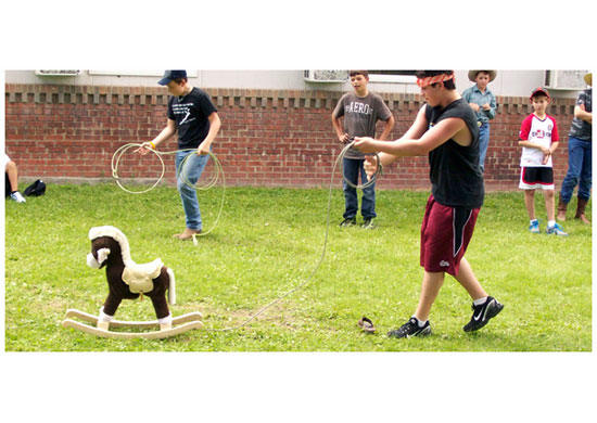 Roping on Cowboy Day